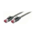 Patchkabel S/FTP, PiMF, Cat 6, grau, 15,0 m halogenfrei, mit Draka-Kabel und Hirosesteckern TM21 (bisherige Bezeichnung S/STP) (71815)