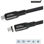 MicroConnect USB-C to cable Premium magnetic Silicone (MC-LS-USB4CC0.15)