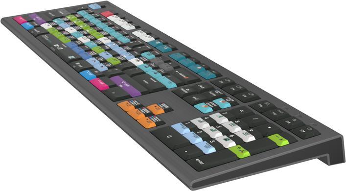 Logickeyboard Avid Media Composer Astra 2 Tastatur USB QWERTY Deutsch Grau (LKB-MCOM4-A2M-DE)
