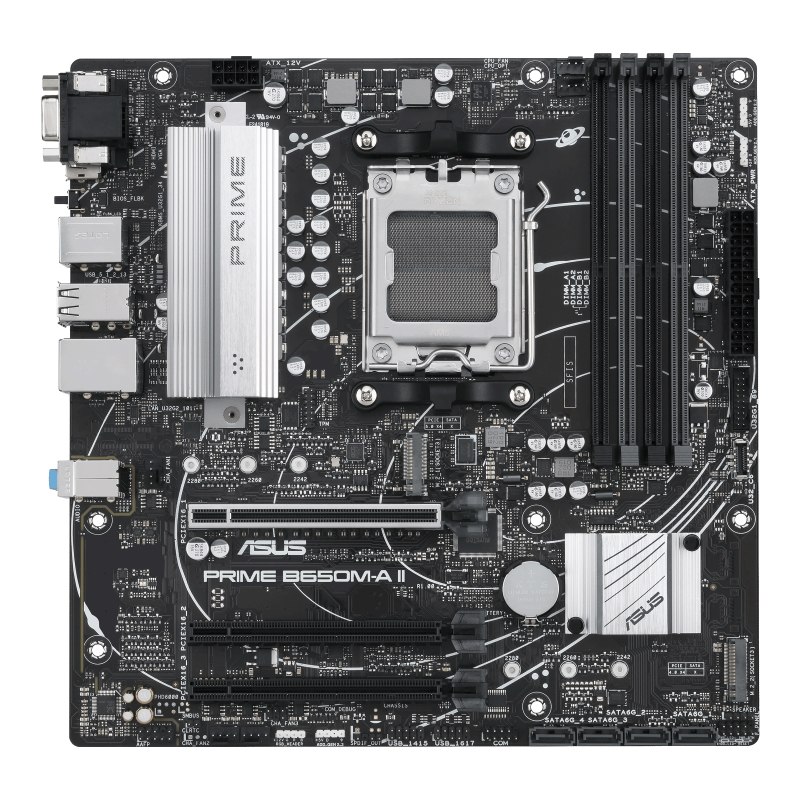 ASUS Prime B650M-A II-CSM Micro ATX AMD B650 Schwarz