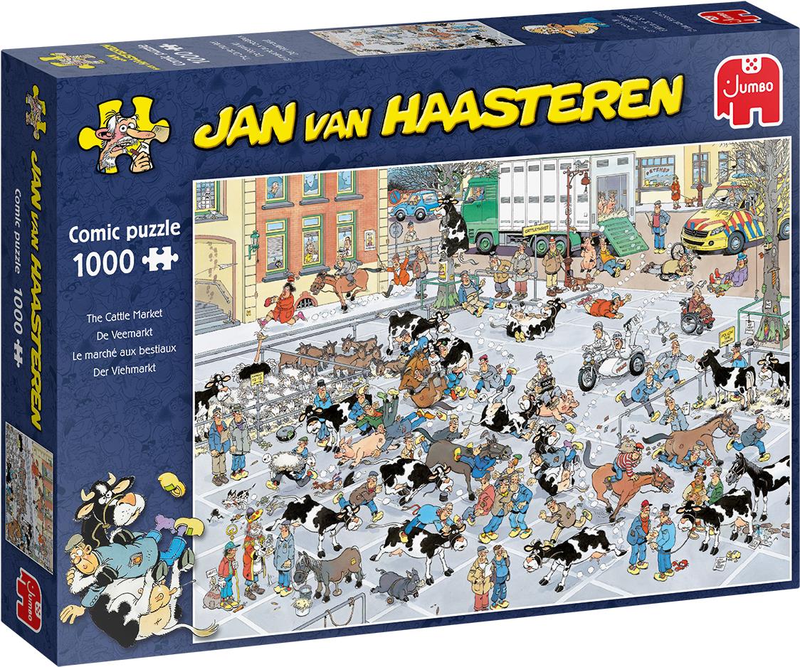 Jumbo Spiele Jumbo Jan van Haasteren Der Vieh-Markt ViehMarkt 1000 Teile Puzzle (19075)