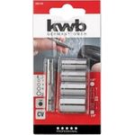 kwb 105110 Steckschlüsseleinsatz 7 mm, 8 mm, 10 mm, 13 mm 5teilig 1/4 (6.3 mm) (105110)