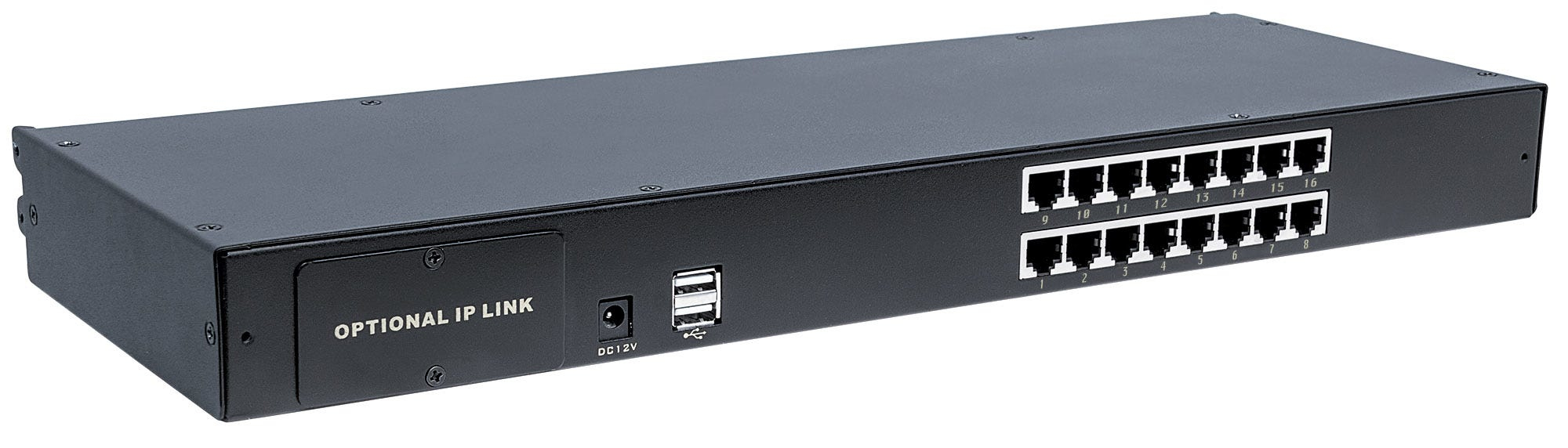 Intellinet Modular 16-Port CAT5 VGA KVM-Switch Schwarz