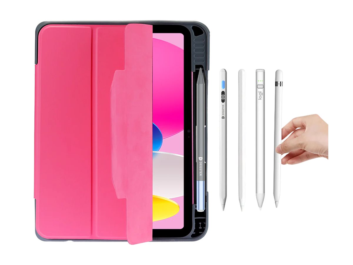 DEQSTER Rugged MAX Case Flip-Hülle für iPad 10,9" (10. Gen.) Pink