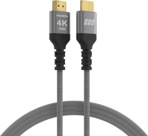 EFB Elektronik HDMI Kabel High-Speed m. Ethernet 4K60Hz grau (HDMI-20-00003)