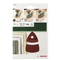 Bosch Multischleifpapier mit Klett, gelocht Körnung 180 (L x B) 102 mm x 62.93 mm 2609256A67 10 St. (2609256A67)