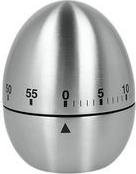 metaltex Eieruhr, mechanisch, Eiform, 60 Minuten mechanischer Timer in Ei-Form, rostfreier Edelstahl, - 1 Stück (259221000)