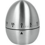 metaltex Eieruhr, mechanisch, Eiform, 60 Minuten mechanischer Timer in Ei-Form, rostfreier Edelstahl, - 1 Stück (259221000)