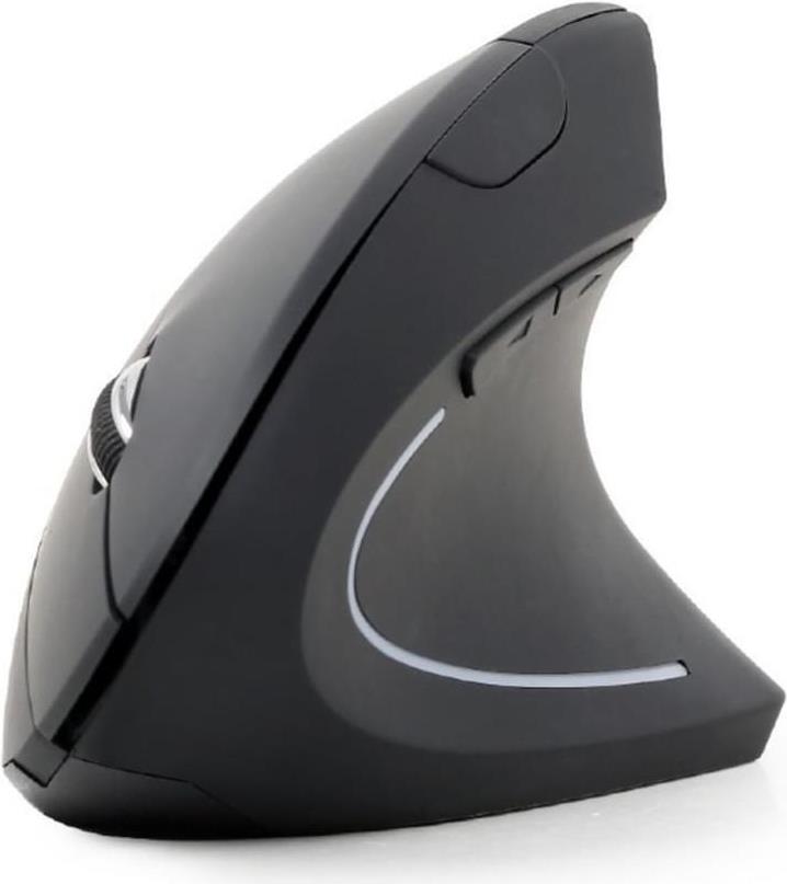 Gembird MUSW-ERGO-01 Vertikale Maus Kabellos Optisch 1600 DPI Schwarz