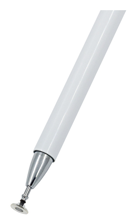 WEDO Universal 3-in-1 Eingabestift Touchpen, Kugelschreiber & Disc-Spitze Weiß