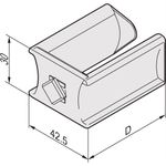 SCHROFF Kabelführung zum Einrasten - KABELFUEHRUNG ZUM EINKLIPPEN (60239021)