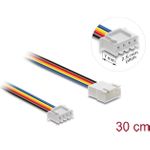 Delock Lüfter Verlängerungskabel PWM Stecker zu Buchse 4 Pin Steckerlänge 7 mm 30 (90868)