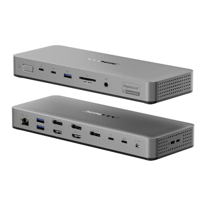Alogic TB4DU4 Quad 4K Display Thunderbolt Dockingstation Schwarz,Grau