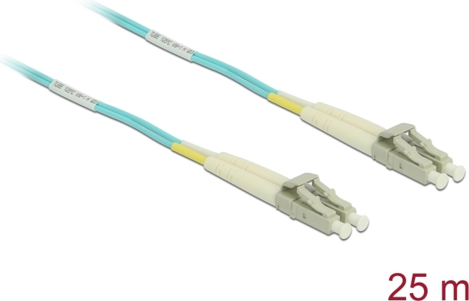 Delock Kabel Lichtwellenleiter LC Duplex Multimode OM3 25 m (80150)