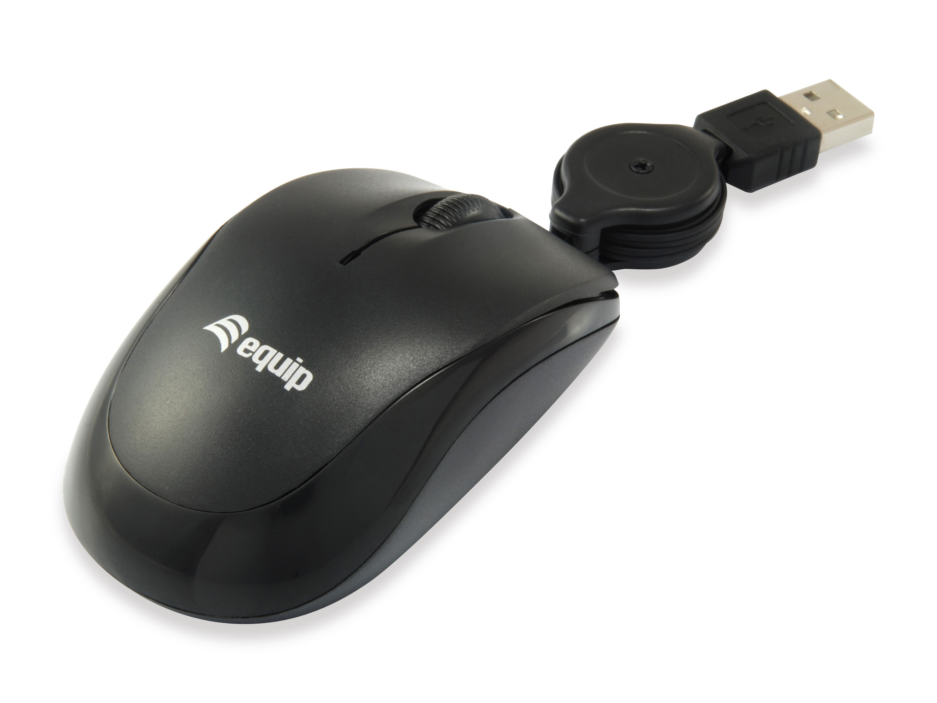 Conceptronic equip Travel Optische Maus Kabelgebunden USB Schwarz