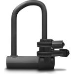 Hama Fahrrad-Bügelschloss, mit Schlüssel und Halterungen, ART 2, Stahl, Schwarz (00178139)