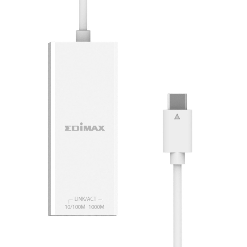 Edimax EU-4306C USB 3.2 Typ-C auf Gigabit Ethernet Adapter Weiß