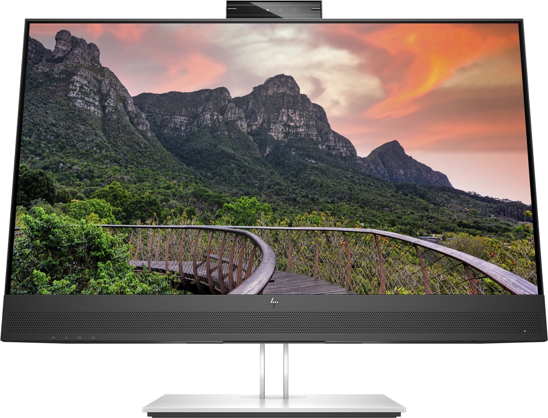 HP E27m G4 Conferencing Monitor 27" QHD IPS USB-C Schwarz, Silber