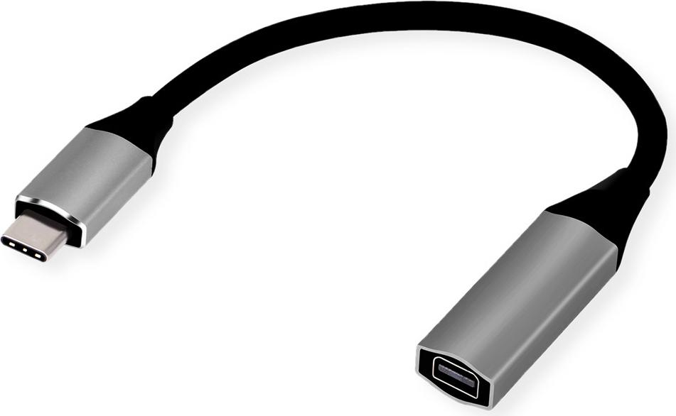 STANDARD Display Adapter USB Typ C - Mini DisplayPort v1.2, schwarz, 0,2 m (S3216)