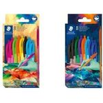 STAEDTLER Druckkugelschreiber ball 4230 M Edition 1, 8er Kartonetui, mit dunklen Farbtönen, Strichstärke: M, - 1 Stück (4230C8E2-1)