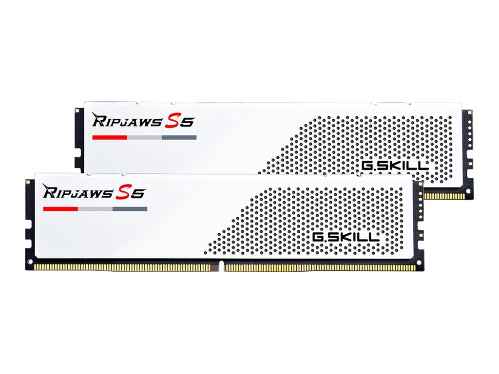 G.Skill Ripjaws S5 DDR5 Speicher-Kit 64 GB (2 x 32 GB) 5600 MHz CL36 Mattes Weiß