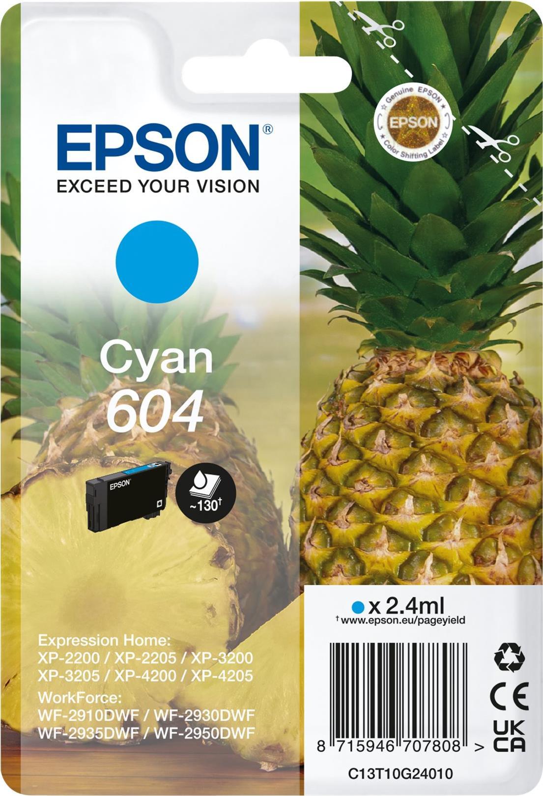 EPSON Ink/604 603 Starfish 2.4ml CY