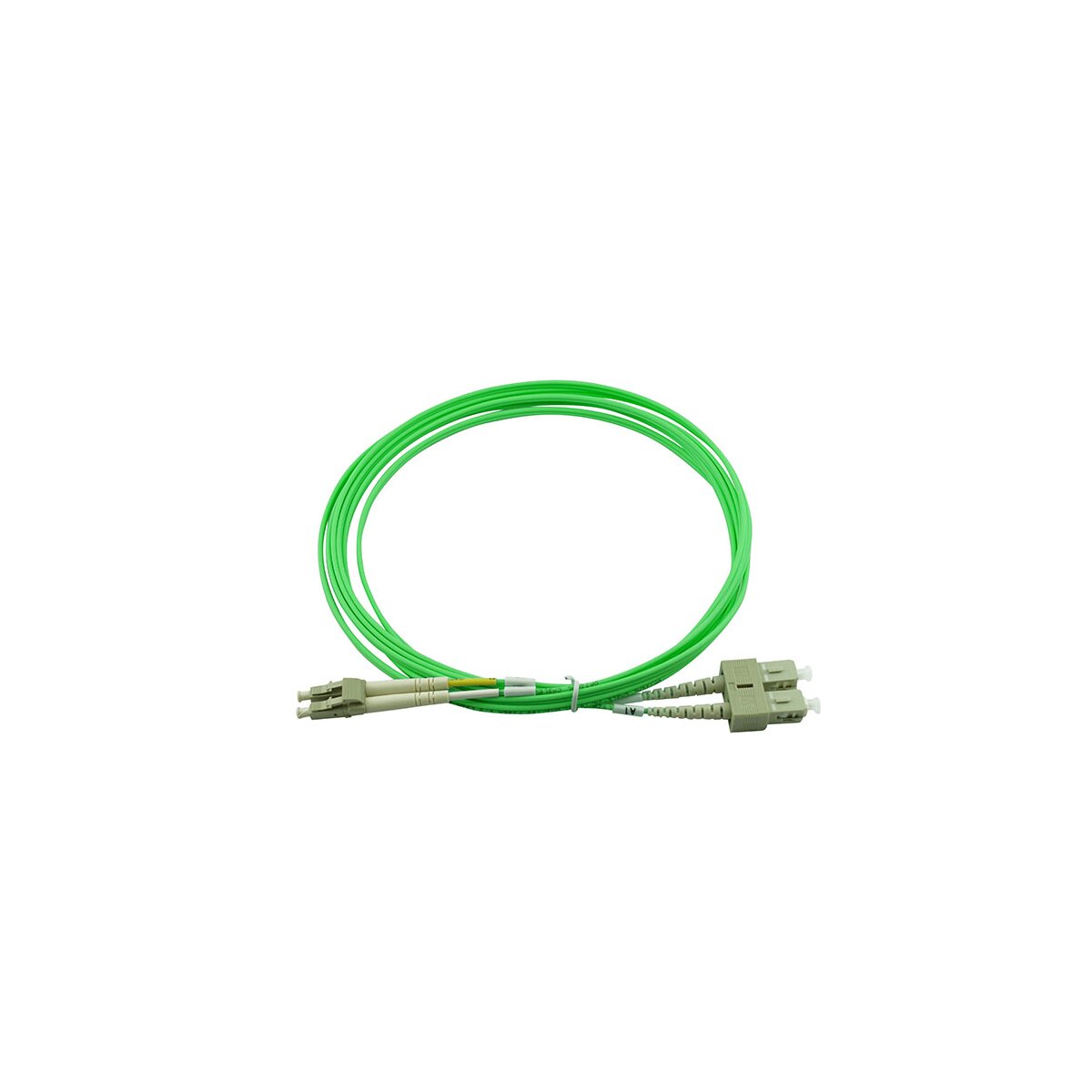 BlueOptics SFP3132GU0.5MK Duplex LWL Patchkabel LC-UPC/SC-UPC OM5 0.5 m Beige