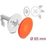 Delock Silikon Kabeldurchführung rund Ø 65 mm zur Wandmontage / Tischmontage weiß / orange (91412)