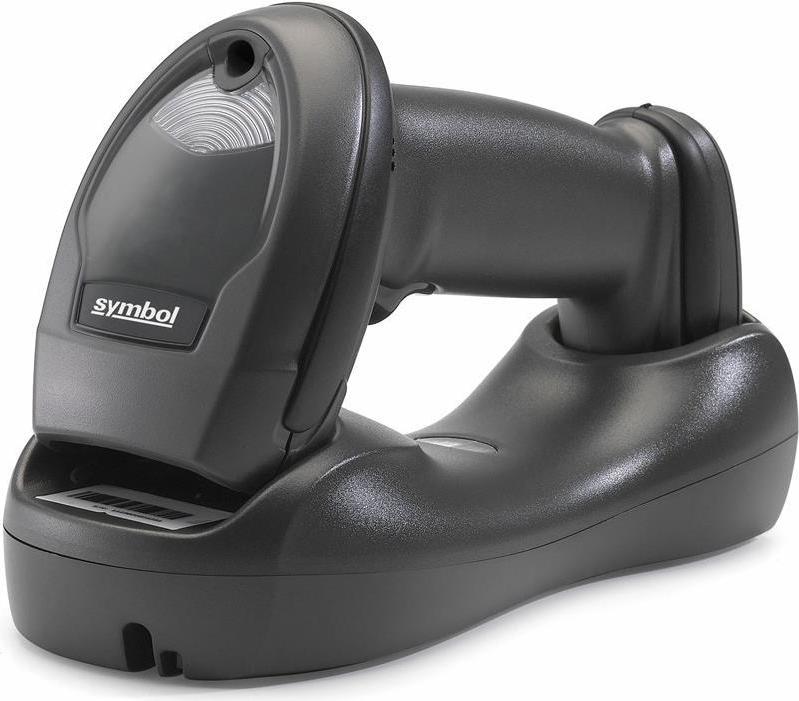 Zebra LI4278, BT, 1D, Multi-IF, Kit (USB), schwarz Bluetooth Scanner, 1D, Linear-Imager, 547 Scans/Sek., Reichweite: 100m, Multi Interface (RS232, KBW, USB), inkl.: Kabel (USB), Lade-/Übertragungsstation, Akku, Farbe: schwarz (LI4278-TRBU0100ZER) (geöffnet)