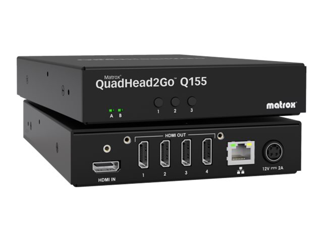 Matrox QuadHead2Go Q155 HDMI Videowand-Controller Schwarz