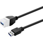 VivoLink Keystone White USB3.0 A-Female to A-Male (PROKEYUSB3AFM2W)