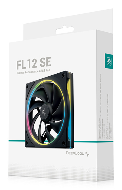 DeepCool FL12 SE 120 mm Gehäuselüfter Schwarz