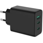 VALUE USB Charger mit Euro-Stecker, 3-Port (Typ-A, 2x Typ-C), 65W, GaN Technologie (19.99.1096)