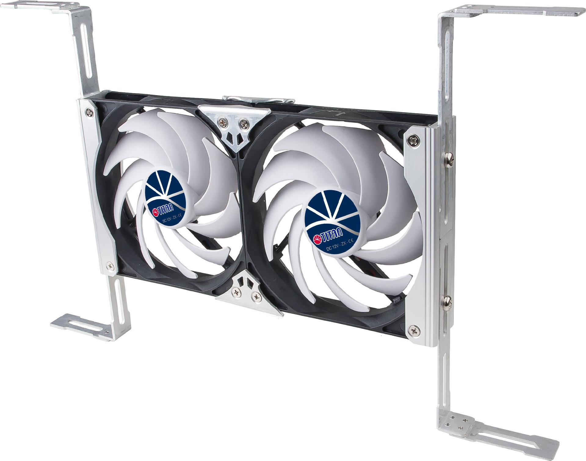 Titan TTC-SC09TZ (B) Computerkühler 12 cm 2000 RPM 121,13 CFM Schwarz, Weiß