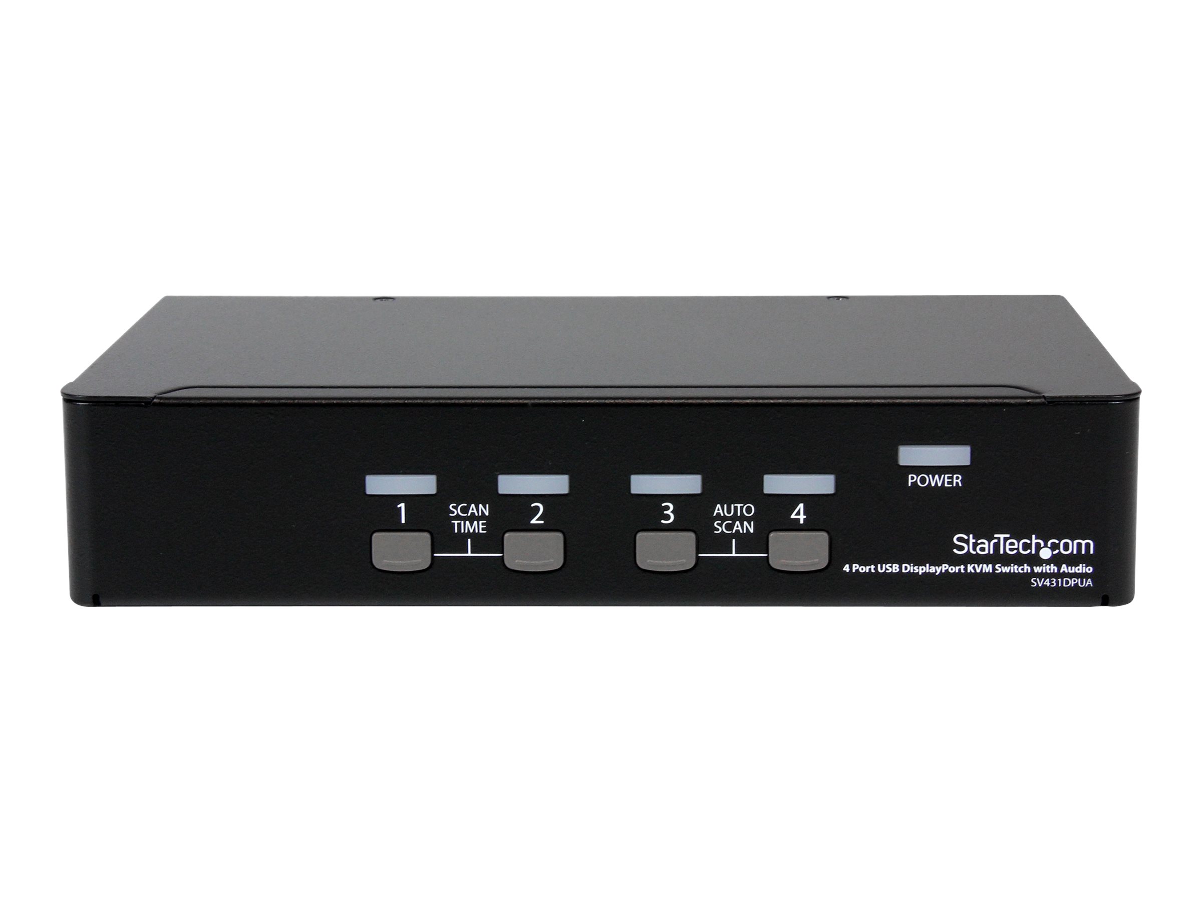 StarTech.com SV431DPUA 4-Port DisplayPort USB KVM-Switch mit Audio Schwarz