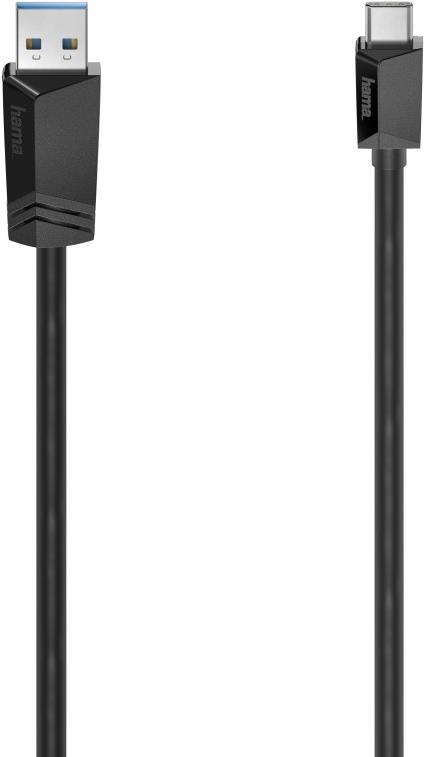 Hama 00200650 USB Kabel 0,25 m USB 3.2 Gen 1 (3.1 Gen 1) USB C USB A Schwarz (00200650)