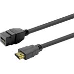 VivoLink Keystone Black HDMI Female to Male (PROKEYHDMIFM2B)
