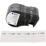 Brady Corporation M5-134-427 selbstlaminierendes Vinyl Schwarz auf weiss/Transparent 44.45 x 12 (170870)