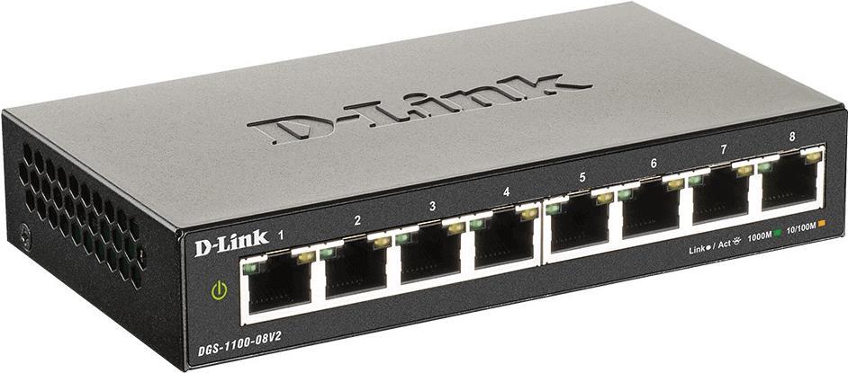 D-Link DLINK DGS-1100-08V2/E 8-Port Layer2 Smart Gigabit (DGS-1100-08V2/E)
