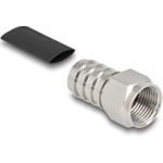 Delock F Stecker zum Crimpen RG-59mit passendem Schrumpfschlauch (91778)