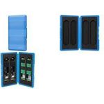 LogiLink Schutzbox für 4x M.2 NGFF/NVMe SSDs, blau solides Speichergehäuse für 4 Steckplätze M.2 2280/2260/ - 1 Stück (UA0417)