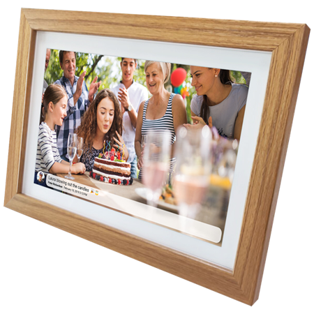 Denver PFF-1042LW Digitaler Bilderrahmen Holz 25,6 cm (10.1 ) Touchscreen WLAN (119101040330)