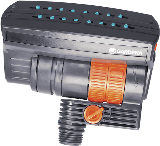 Gardena 13050-20 Wassersprinkler Schwingender Wassersprinkler Kunststoff Schwarz - Orange (13050-20)