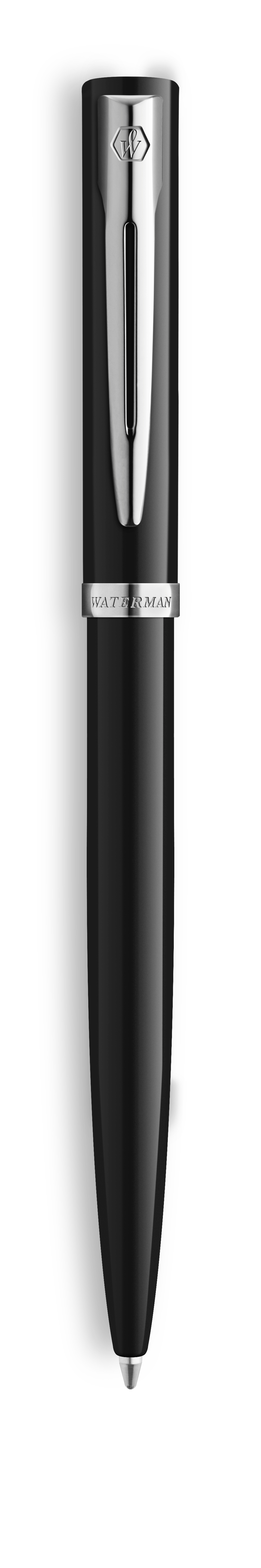 WATERMAN Impression Druckkugelschreiber Schwarz Blau Medium Geschenkbox