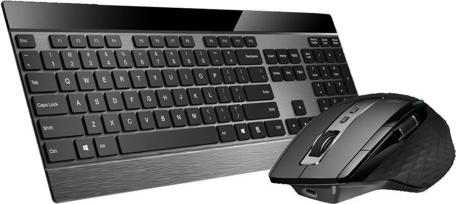 Rapoo 9900M Tastatur-und-Maus-Set kabellos 2.4 GHz, Bluetooth 4.0 