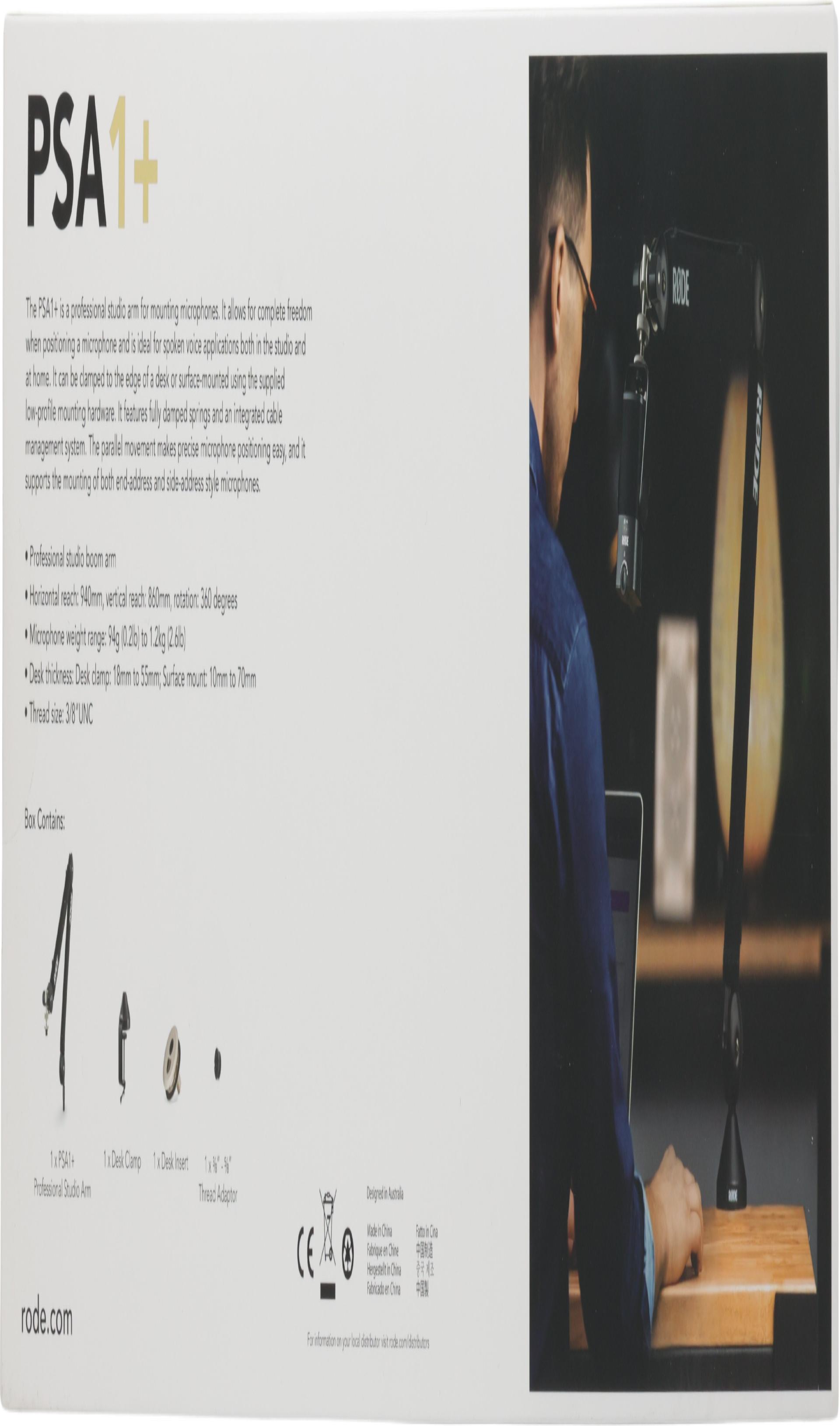 RØDE PSA1+ Auslegerarm Schwarz