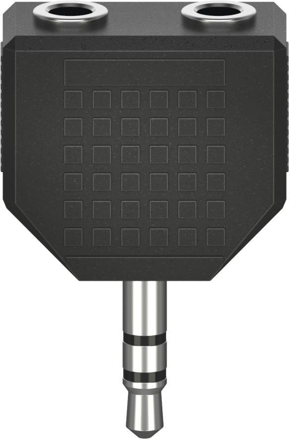Hama Classic Line Audio-Adapter, 3,5-mm-Klinken-Stecker - 2x 3,5-mm-Klinken-Kupplung, Stereo (00305036)