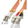 Lindy - Patch-Kabel - LC Multi-Mode (M) - SC multi-mode (M) - 2,0m - Glasfaser - 50/125 Mikrometer - OM2 - halogenfrei (46991)