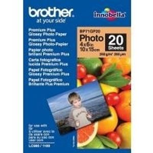 Brother BP - Fotopapier, glänzend - 100 x 150 mm - 20 Blatt (BP71GP20)