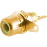 S/CONN maximum connectivity Cinch - Einbaubuchse, vergoldet, gelb (52091-Y)